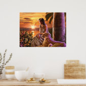 "Nile Sunset" Art Poster (Küche)