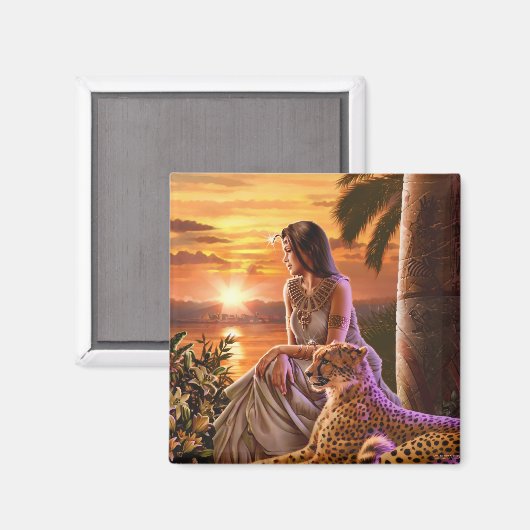 "Nile Sunset" Magnet (Vorderseite/Rückseite)