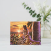 "Nile Sunset" Postkarte (Stehend Vorderseite)