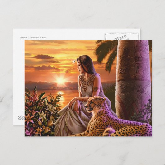 "Nile Sunset" Postkarte (Vorne/Hinten)