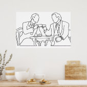 Nilen und Frasier Poster (Küche)