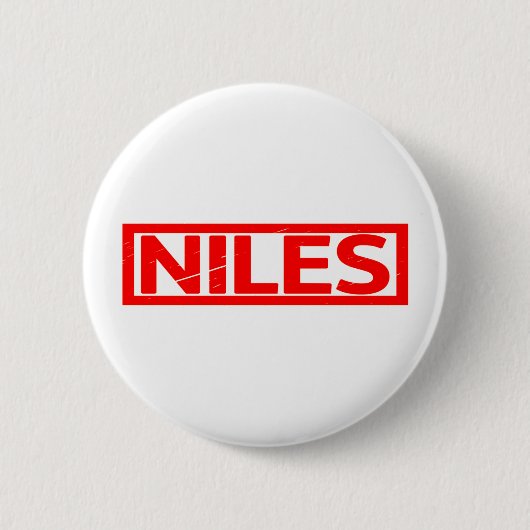 Niles Briefmarke Button (Vorderseite)
