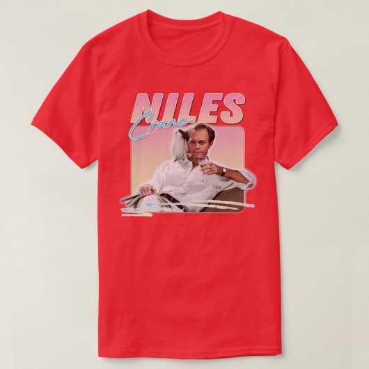 Niles Crane 90s ästhetisches Design T-Shirt (Design vorne)