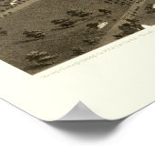 Niles, MI Panoramic Map - 1868 Poster (Ecke)