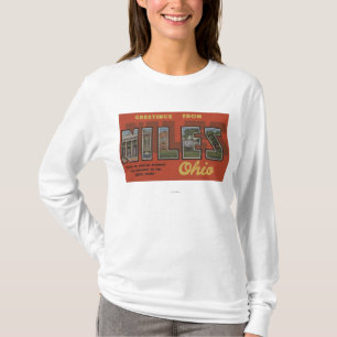 Niles, OhioLarge Buchstabe ScenesNiles, OH- T-Shirt