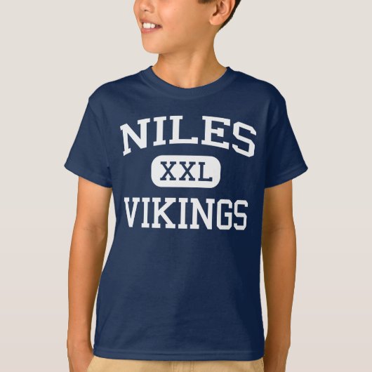 Niles - Wikinger - Highschool - Niles Michigan T-Shirt (Vorderseite)