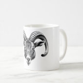 Nilgiri Tahr T - Shirt - Realistisches Design für  Kaffeetasse (VorderseiteRechts)