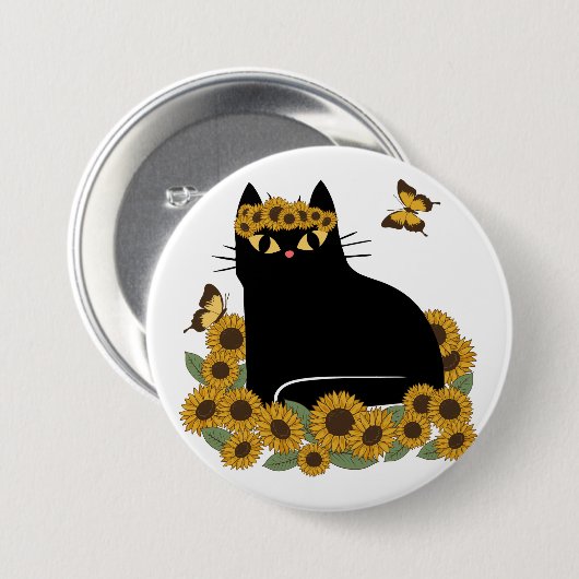 Nilkatze Button (Vorne & Hinten)