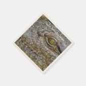 Nilkrokodil aus Afrika Serviette (Ecke)