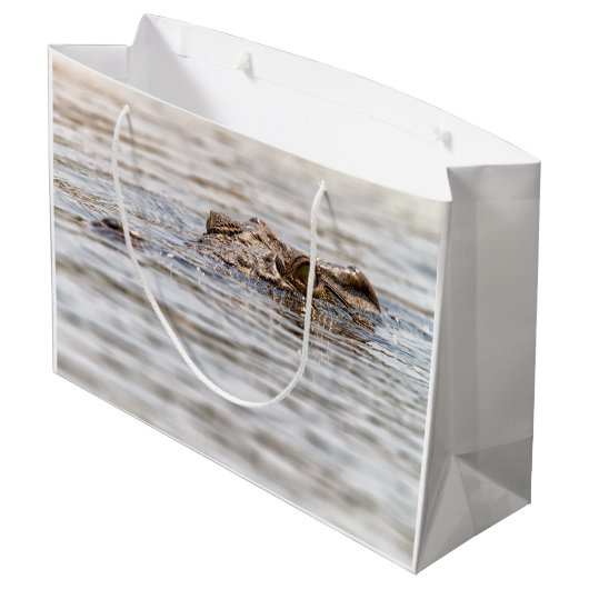 Nilkrokodil Große Geschenktüte (Rückseite Schrägansicht)