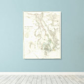 Nillander - Der Nil, Afrika Leinwanddruck (Insitu (Holzboden))
