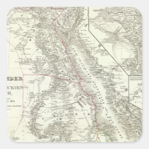 Nillander - Der Nil, Afrika Quadratischer Aufkleber