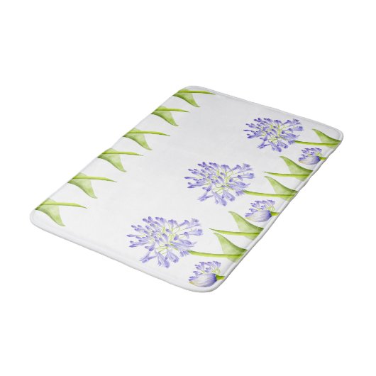 Nillilie auf einer Bademute Badematte (Schrägansicht)