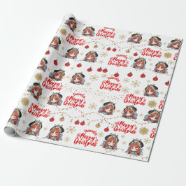 Nilou Christmas Themed Geschenk Wrapper Geschenkpapier