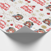 Nilou Christmas Themed Geschenk Wrapper Geschenkpapier (Ecke)