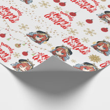 Nilou Christmas Themed Geschenk Wrapper