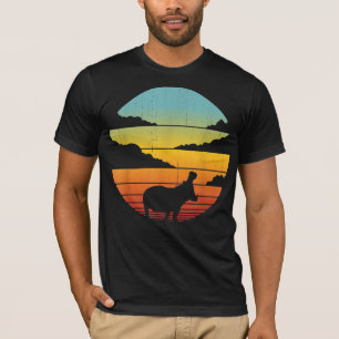 Nilpferd 60er 70er Hippo    Nilpferd Liebhaber T-Shirt