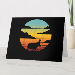 Nilpferd 60er 70er Jahre Hippo    Nilpferd Liebhab Karte