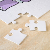 Nilpferd als Koch mit Schüssel Puzzle (Seite)