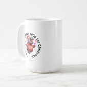 Nilpferd als Weihnachts-Spoof Kaffeetasse (Vorderseite Links)