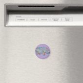 Nilpferd-Aquarell Magnet (In Situ (Geschirrspüler))