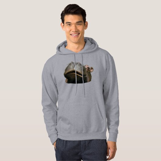 Nilpferd Basic Kapuzenpullover Hoodie (Vorne ganz)