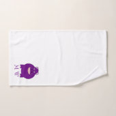 Nilpferd-Design Monogramm Badhandtuch Set (Handtuch)