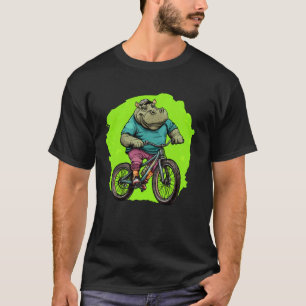 Nilpferd Fahrrad T-Shirt