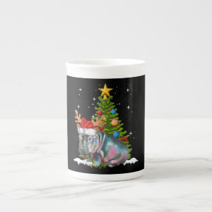 Nilpferd Fiona Weihnachtsbaum Flusspferd Porzellantasse