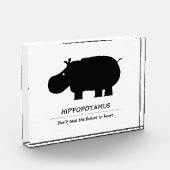 Nilpferd Fotoblock (Links)