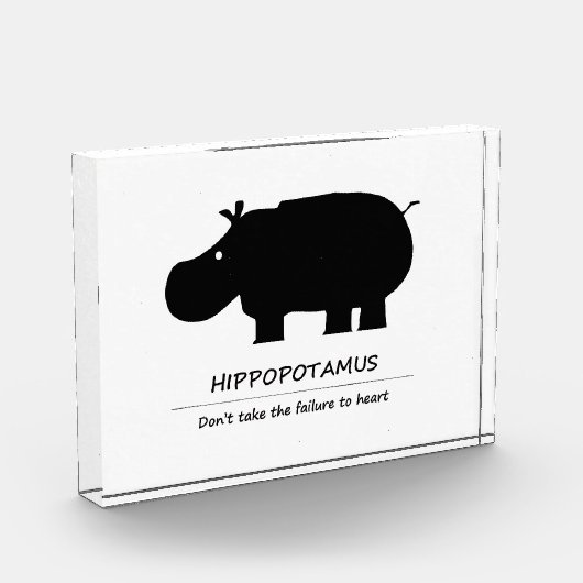 Nilpferd Fotoblock (Links)