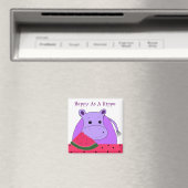 Nilpferd frisst Wassermelone Magnet (In Situ (Geschirrspüler))