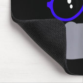 Nilpferd-Gesicht Wimpern Brille lustiges Halloween Mousepad (Ecke)