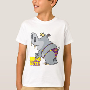 Nilpferd Hintern Bikini Flusspferd T-Shirt