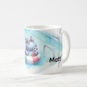 Nilpferd im Pool mit Namen Kaffeetasse (VorderseiteRechts)