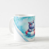 Nilpferd im Pool mit Namen Kaffeetasse (Vorderseite Links)
