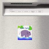 Nilpferd im Wasser Magnet (In Situ (Geschirrspüler))