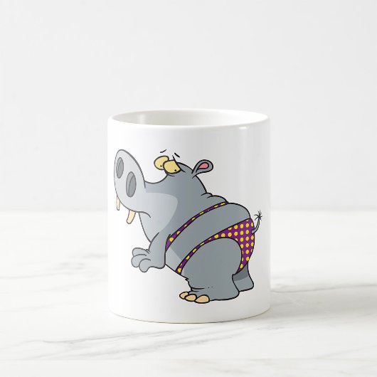 Nilpferd in einem Bikini Kaffeetasse