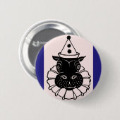 Nilpferd in einem Party Button (Vorne & Hinten)