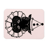 Nilpferd in einem Party Magnet (Horizontal)