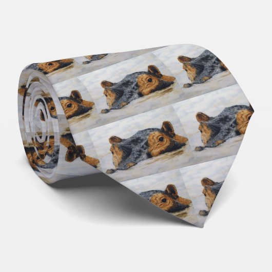 Nilpferd Krawatte (Gerollt)