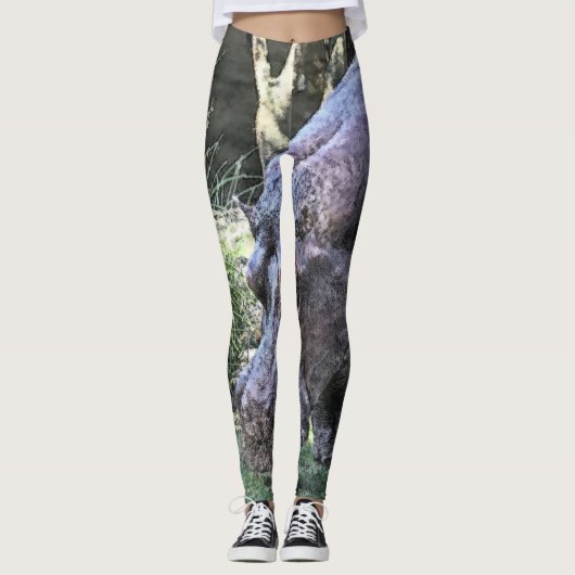 Nilpferd Leggings (Vorderseite)