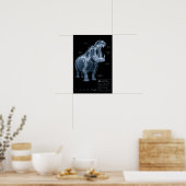 Nilpferd-Röntgen-Zoo-Exemplar Poster (Küche)