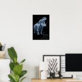 Nilpferd-Röntgen-Zoo-Exemplar Poster (Heimbüro)