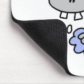 Nilpferd-Strichmännchen-Mauspad Mousepad (Ecke)