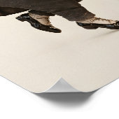 Nilpferd und Giraffe tanzen Poster (Ecke)