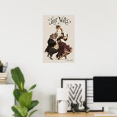 Nilpferd und Giraffe tanzen Poster (Heimbüro)