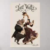 Nilpferd und Giraffe tanzen Poster (Vorne)