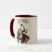 Nilpferd und Giraffe tanzen Tasse (Vorderseite Links)