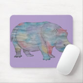 Nilpferd Wasserfarbe Mousepad (Mit Mouse)
